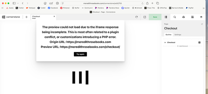 Checkout Cornerstone Safari