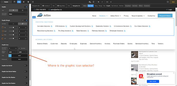 Graphic icon issue