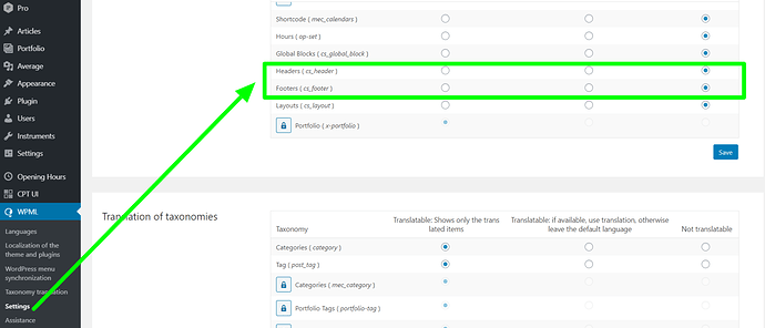 Settings-‹Museum-WordPress