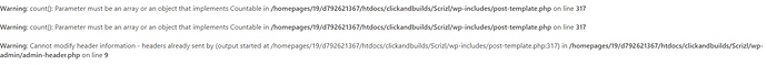 Header Error