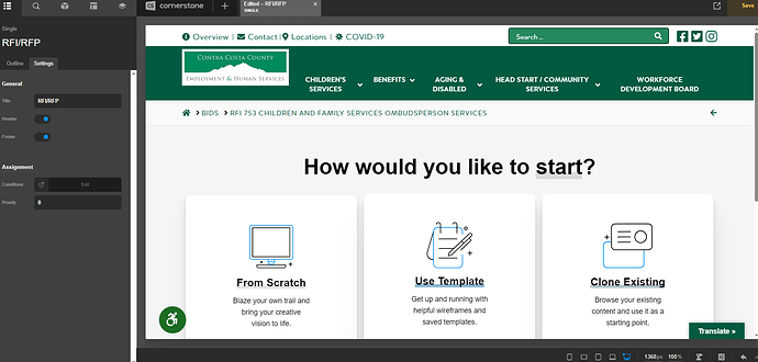 Broken Single Layout