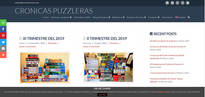 Nuestros Puzzles Cronicas Puzzleras