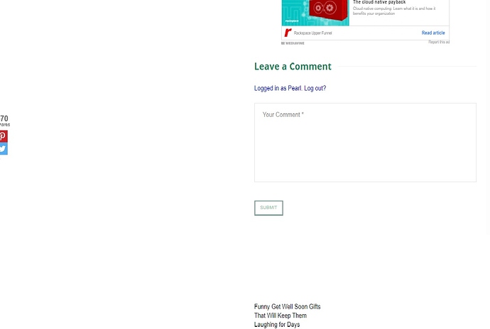 white background in footer