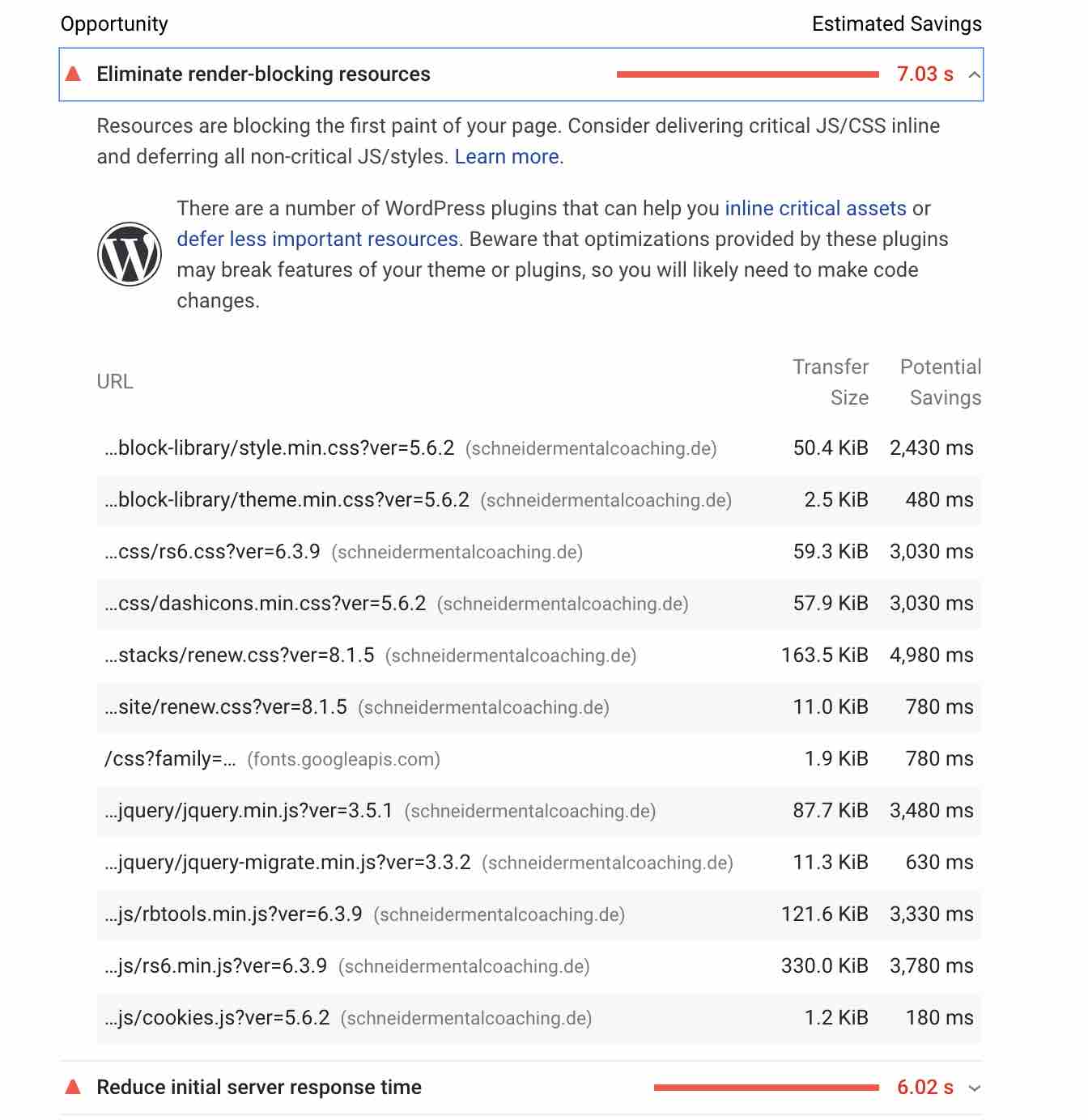 google-page-speed