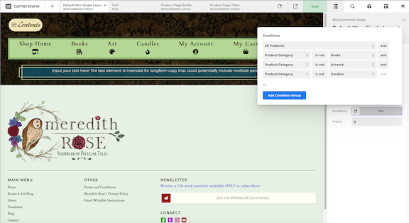 Default WooC Single Layout Test