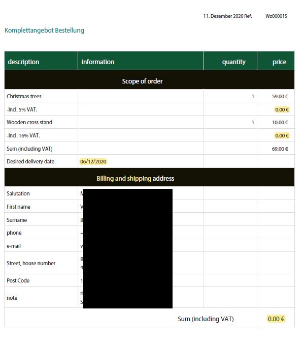 Screenshot Order