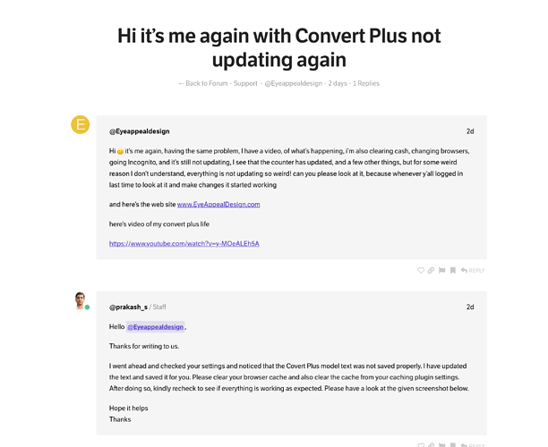 Screenshot 2025-08-02 at 13-31-32 Hi it's me again with Convert Plus not updating again - Support - Themeco Forum