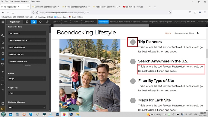 Featured List Images and Descriptions
