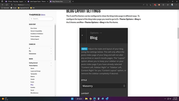 Themeco blog directions