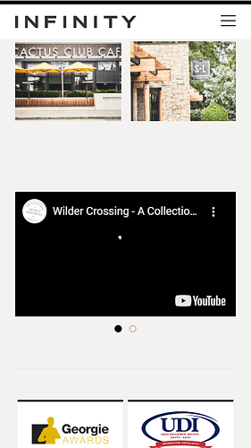Wilder Crossing page revolution slider video