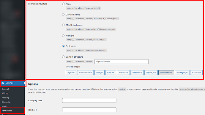 Permalink-Settings-‹-TEST-—-WordPress