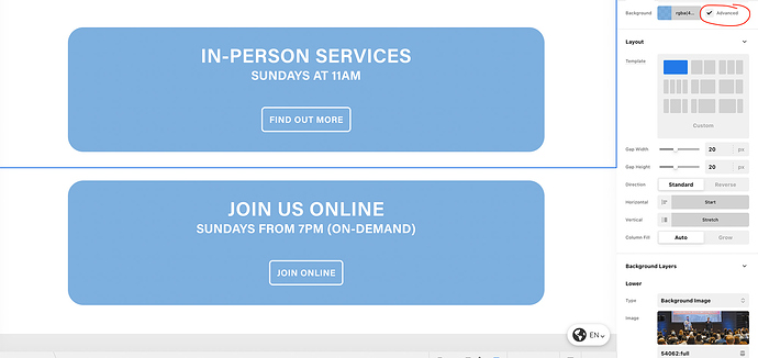 Background section issue