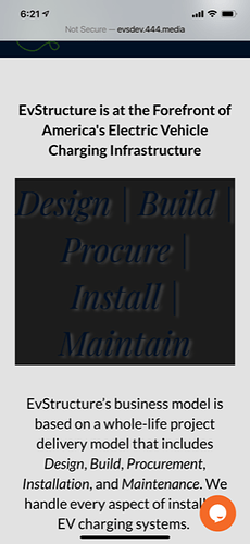 evsdev homescreen screenshot issue