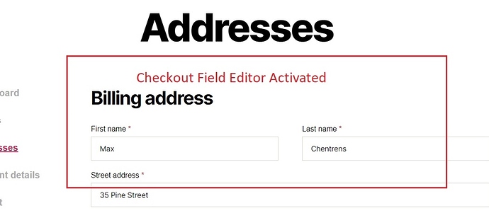 field editor activated