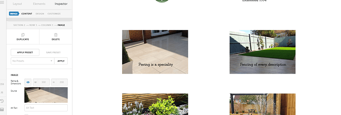 line frame around images