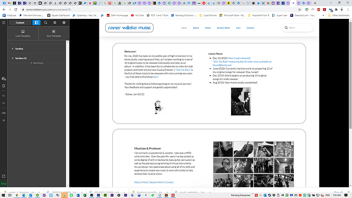 RWM issue page builder screenshot