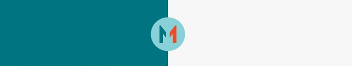 Adjoining columns with overlapping logo