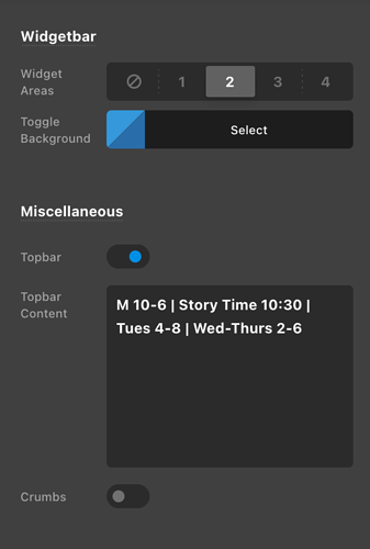 Settings Screenshot