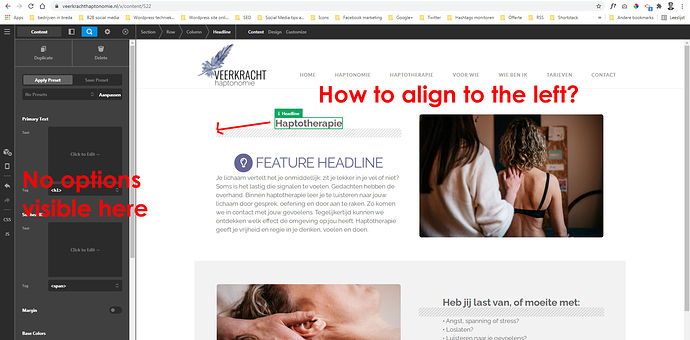 align-headline-left