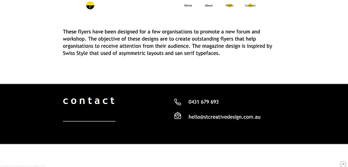 contact link broken