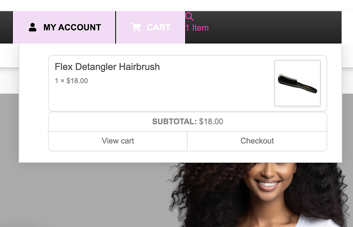 cart-drop down