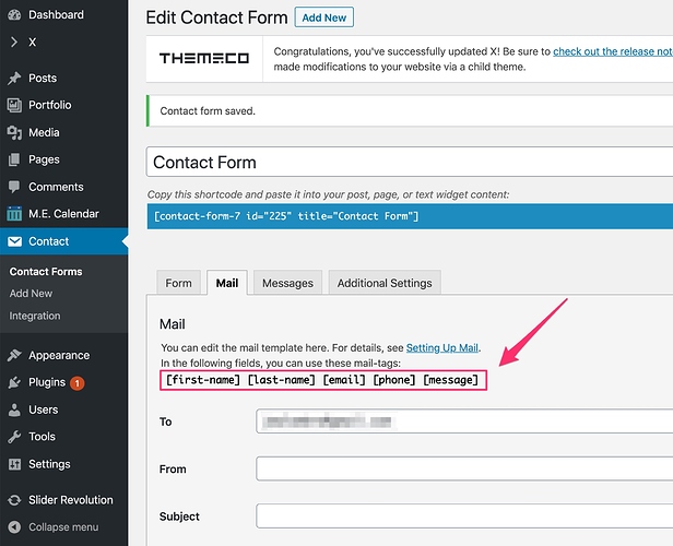 Edit_Contact_Form_‹X_Dev_Tutorials—_WordPress