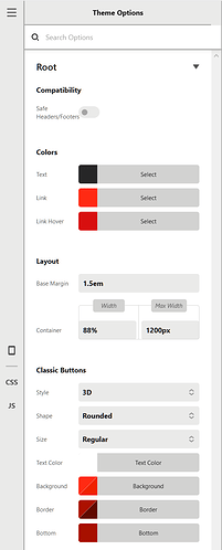 X-Theme Very Limited Options