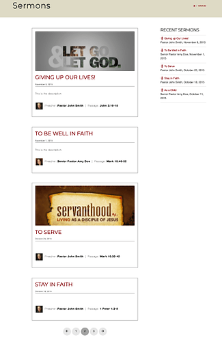 Sermon Listing Page 2