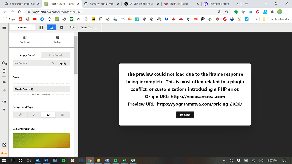 Cornerstone x theme preview not working carousel broken too Support