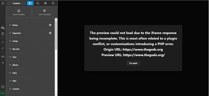 cornerstone preview problem