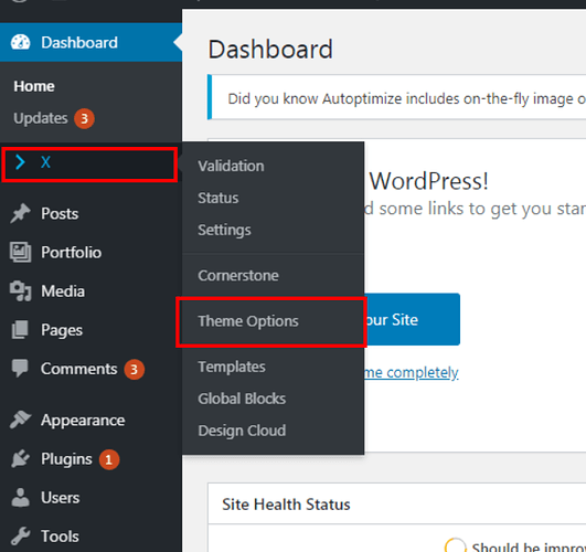 Dashboard ‹ admin — WordPress