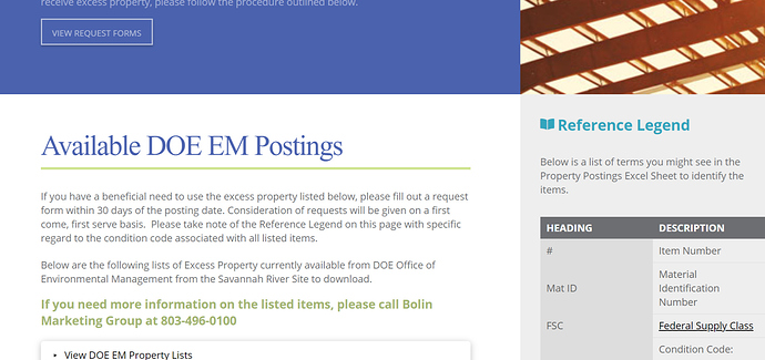 DOE-Property-Postings-SRS-Community-Reuse