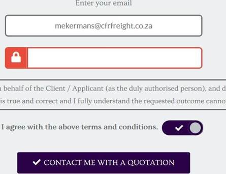 Estimation & Payment Forms Issue