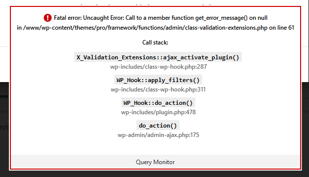 sf error