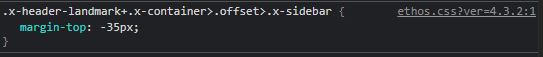 code for sidebar