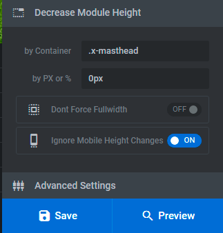 Decrease_Module_Height_with_X_Pro